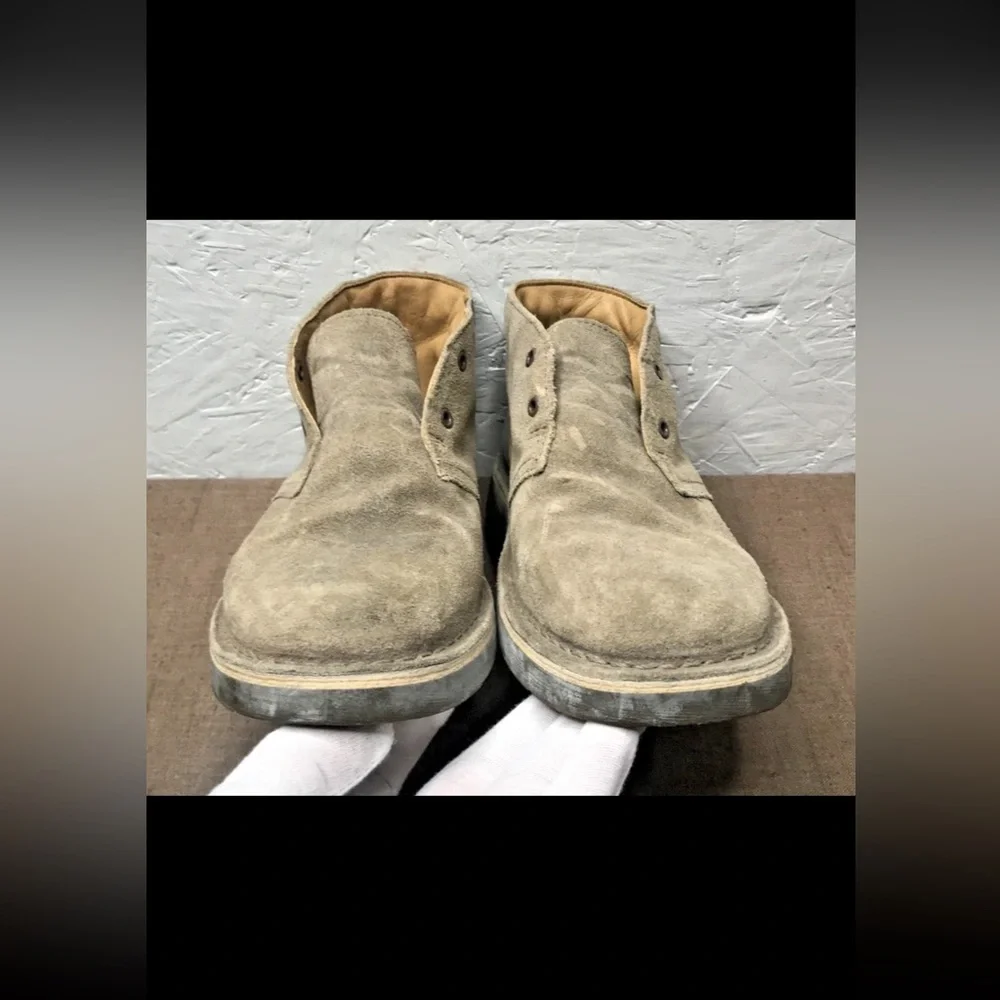 No Shoelaces Clarks Originals Kids Size 3.5W Chukka Desert Boots Tan Suede India